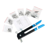 Juego de 86 tuercas de remache ciego resistente, herramienta de remachar, pistola de tuerca de remache, remachadora de mano de rosca, herramienta de inserción roscada para pistola de remache,