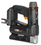WEN 20 V Max Inalámbrico 2 en 1 Calibre 18 Brad Nailer y grapadora de corona T50 (solo herramienta – Batería no incluida) (20538BT)
