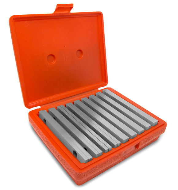 WEN 10349 - Juego paralelo de 18 piezas de precisión de 1/4 pulgadas con funda, cromo
