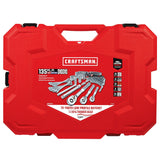 CRAFTSMAN - Juego de herramientas mecánicas de 1/4 y 3/8 pulgadas, 135 piezas (CMMT12124)