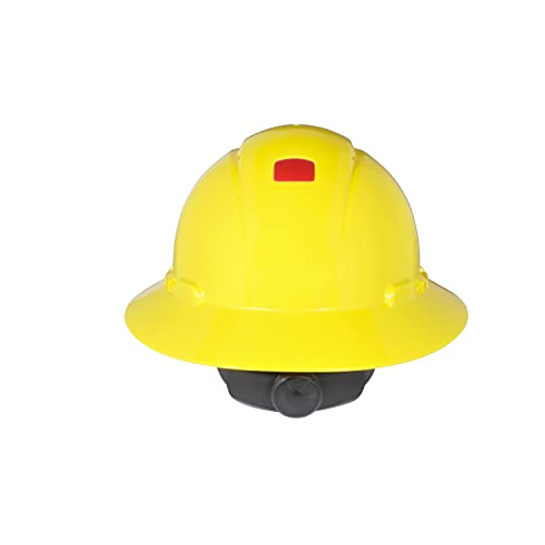 Sombrero duro de ala completa H-802V-UV, suspensión amarilla de trinquete de 4 puntos, ventilado, con Uvicator
