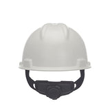 Casco  de seguridad con suspensión Fas-Trac III trinquete | Carcasa de polietileno, correas de corona autoajustables – Tamaño estándar en carbono plateado