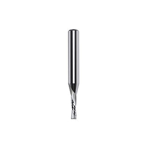 Broca en espiral de carburo sólido, diámetro de 1/8 pulgadas por 2 pulgadas de longitud, vástago de 1/4 pulgadas