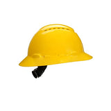 Sombrero duro de ala completa H-802V-UV, suspensión amarilla de trinquete de 4 puntos, ventilado, con Uvicator