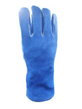 Guantes de soldador de cuero azul resistente al calor para soldador Mig, BBQ, horno, camping, chimenea, estufa/parrilla, 1 par, grande