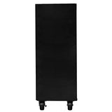 Knova Gabinete móvil portaherramienta Profesional con 4 gavetas/cajones Fabricado en Metal c/Ruedas Color Negro