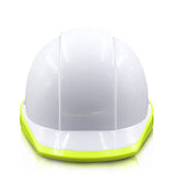 Casco de Seguridad Industrial, Casco Anticolisión Transpirable ABS, Casco de Protección Industrial para Obra con Tiras Reflectantes, para Alimentación/Construcción/Túnel