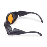 Gafas de seguridad láser, protección para los ojos OD6+ 190 nm-490 nm longitud de onda láser depilación tatuaje gafas de gafas, luz UV gafas protectoras para grabado láser