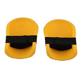 Cheresouse Rodilleras - 1 par de Rodilleras de EVA Rodilleras Ajustables Equipo de protección para Rodilleras para Hombres, Mujeres, construcción, jardinería, Suelos (Amarillo)