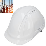 Casco de Ventilación ABS Blanco Casco de Trabajo con Tapa Protectora Ventilada para Ingeniería de Obras Construcción de Ferrocarriles