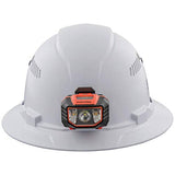 Casco Duro, Ligero, Estilo de ala Completa ventilada, Acolchado, autoabsorbente, Resistente al Olor, Color Blanco