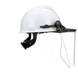 Casco seguridad  visera transparente de policarbonato V-Gard (PC), protección superior contra impactos