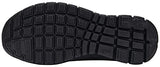 LARNMERN Calcetines de punta de acero, zapatos de seguridad para el trabajo, ligeros, industriales y de construcción, zapatos sin cordones, Negro, 12.5 Women/11 Men