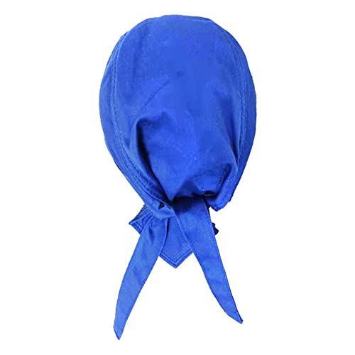 Gorras de Soldadura Tipo Bandana Cabeza Ajustable Soldadores Protectores Anti Escaldado Sombrero, Capuchas Azules