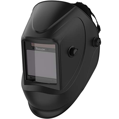Casco de soldadura, color verdadero oscurecimiento automático de 1/1/1/2, visión grande, 10 x 8,25 cm, con modo de soldadura/molido/corte para molienda de plasma TIG MIG/MAG MMA
