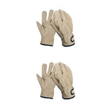 AIXXCUVQ 2 Juegos de 1 par de guantes para barbacoa con aislamiento térmico, ignífugos, gruesos, Unisex, guantes para asar, protectores de soldadura manual para Chef, alta seguridad contra incendios