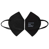 Paquete de 10 Powecom de 5 capas, protección transpirable KN95, mascarilla facial, máscaras antipolvo, estándar mejorado GB2626-2019 (negro)