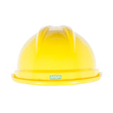 Gorra rígida con suspensión de carraca Fas-Trac III de 6 puntos, estilo casco, color amarillo y verde