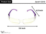 G & F Products - 13016-NEW 13016NEW Gafas de seguridad con 99% de protección contra los rayos UV, B y C, lentes resistentes a los impactos y balísticas y transparentes (paquete de 12), unisex
