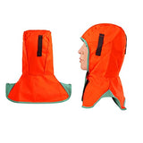 Capucha Soldador Cuello Protección Cubierta resistente al calor Cuadrito de hombro para cascos de soldadura Herramientas de soldadura electrónica de naranja