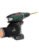 QWORK Guantes de trabajo antivibración, guantes con revestimiento de punto sin costuras, 1 par