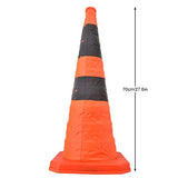 Conos de estacionamiento, tráfico de carretera de alta calidad de 70 cm Conos de carretera plegables con cinta reflectante de seguridad para la escuela, garajes, camino de entrada