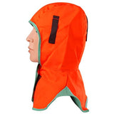 Capucha Soldador Cuello Protección Cubierta resistente al calor Cuadrito de hombro para cascos de soldadura Herramientas de soldadura electrónica de naranja