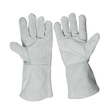 Guantes de soldador sensibles suaves Guantes de soldadura de espuma de doble capa Guantes de cuero Guantes de soldador wear-resistant, anti-scalding, flame
