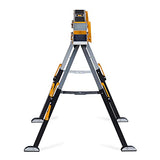 ToughBuilt - Sawhorse plegable - Resistente, duradero, ligero, resistente, 100% acero de alta calidad - Brazos de apoyo ajustables de hasta 4 x 4 - Capacidad de 1200 libras - (TB-C700) - Paquete de 2