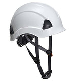 Casco de trabajo de PPE con protección de colores HiVis ANSI, color blanco
