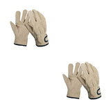 AIXXCUVQ 2 Juegos de 1 par de guantes para barbacoa con aislamiento térmico, ignífugos, gruesos, Unisex, guantes para asar, protectores de soldadura manual para Chef, alta seguridad contra incendios