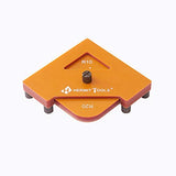 HERMIT TOOLS Plantilla de esquina 12 en 1 para enrutadora/recortadora R5 R10 R15 R20 R25 R30, T5 T10 T15 T20 T25 T30 Medio Redondo Radio de esquina Quick Jig (12 radios diferentes)