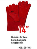 Guantes de Soldador de  Seguridad para Soldar 14" Puño Largo Ultraa Comodos