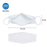Seviete Set de 10 Cubrebocas Certificado KF94 Estilo Coreano. Máscara facial para adulto protección premium de 4 capas de filtración y proteccion contra particulas. Ajustador nasal oculto. Empaque Invidivual. Tapabocas que brinda seguridad y cuidado entre