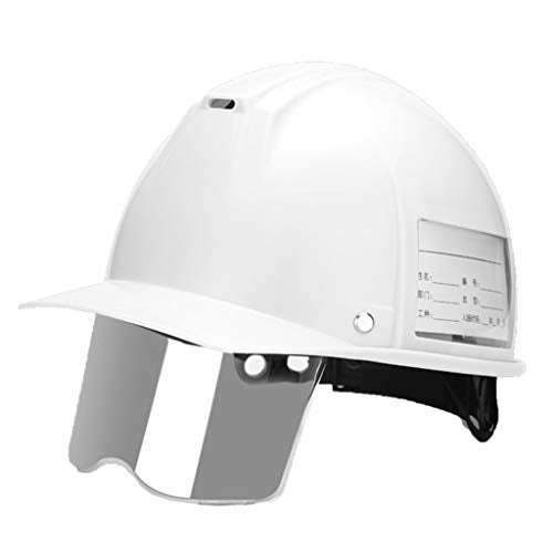 Casco De Obra, El Casco De Seguridad Industrial MáS Ligero. Lente Oculta RetráCtil, DiseñO De RetencióN De La Barbilla, Refuerzo Resistente del Remache.