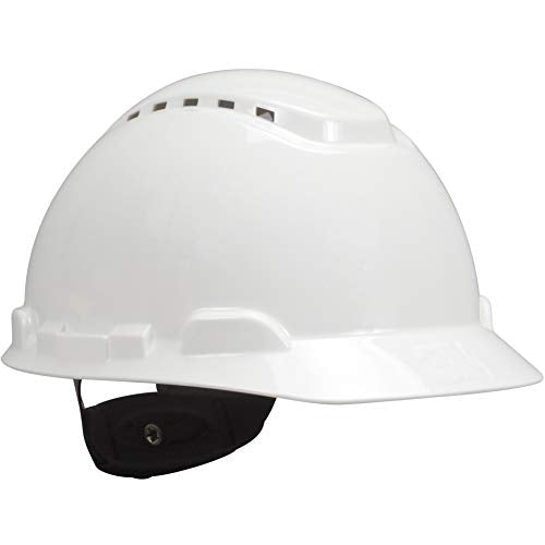 Casco seguridad, blanco, ligero, ventilado, indicador UV, trinquete ajustable de 4 puntos, H-701V-UV