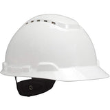 Casco seguridad, blanco, ligero, ventilado, indicador UV, trinquete ajustable de 4 puntos, H-701V-UV