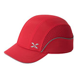 Gorra de Seguridad, Ligera, de Seguridad, Resistente, protección para la Cabeza, Transpirable, Gorra de protección para la Cabeza (M18109H-rojo-ala Corta)