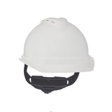 Casco seguridad Tapa de protección con ventilación y suspensión de carraca de 4 puntos Fas Trac, Blanco, 6-1/2 to 8 MSA Safety 10034018 V-Gard 500 -