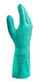 Solvex 37-175 - Guante de Nitrilo de Protección Química, Buen nivel de abrasión, texturizado para mejor agarre de piezas, con flocado de algodón que reduce el sudor. Talla 8 (Mediana) 1 Par.