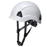 Casco de trabajo de PPE con protección de colores HiVis ANSI, color blanco