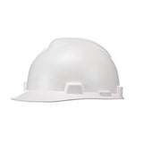 Casco  de seguridad con suspensión Fas-Trac III trinquete | Carcasa de polietileno, correas de corona autoajustables – Tamaño estándar en carbono plateado