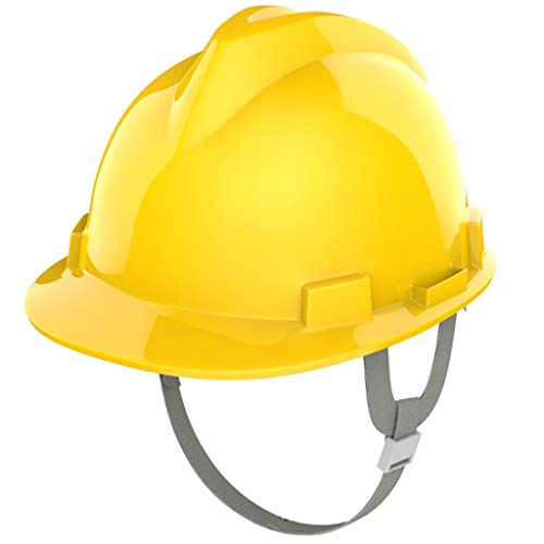 Casco De Seguridad para ConstruccióN, Casco De Servicio Pesado - ala De 2 Pulgadas, FRP Transpirable con Tiras Antisudor.