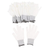 DYNWAVE Guantes Antiestáticos/Antideslizantes con Revestimiento Antiestático/Antideslizante, 10 Pares de Guantes de L, L