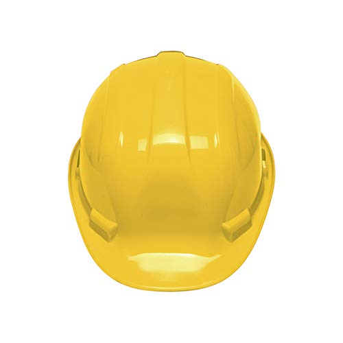 Casco de seguridad, color amarillo, Pretul, de polietileno