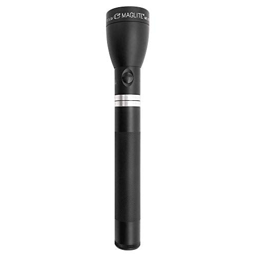 Maglite, Linterna LED recargable, sistema 1, adaptador de encendedor de cigarrillos CC de 12 voltios o convertidor de CA de 120 voltios, color negro