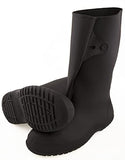 Tingley Rubber 35141 Work Brutes PVC 14-Inch Overshoe with Button, X-Large, Black
