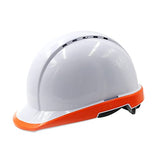 Casco de Seguridad Industrial, Casco Anticolisión Transpirable ABS, Casco de Protección Industrial para Obra con Tiras Reflectantes, para Alimentación/Construcción/Túnel