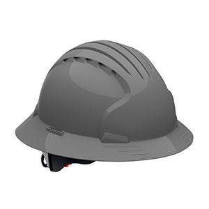 Casco seguridad  Sombrero duro de ala completa con carcasa de HDPE, gris