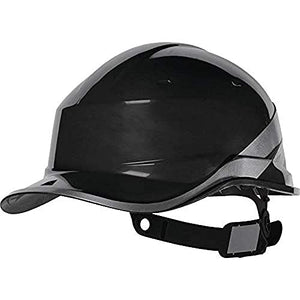 Casco de seguridad para béisbol, color negro